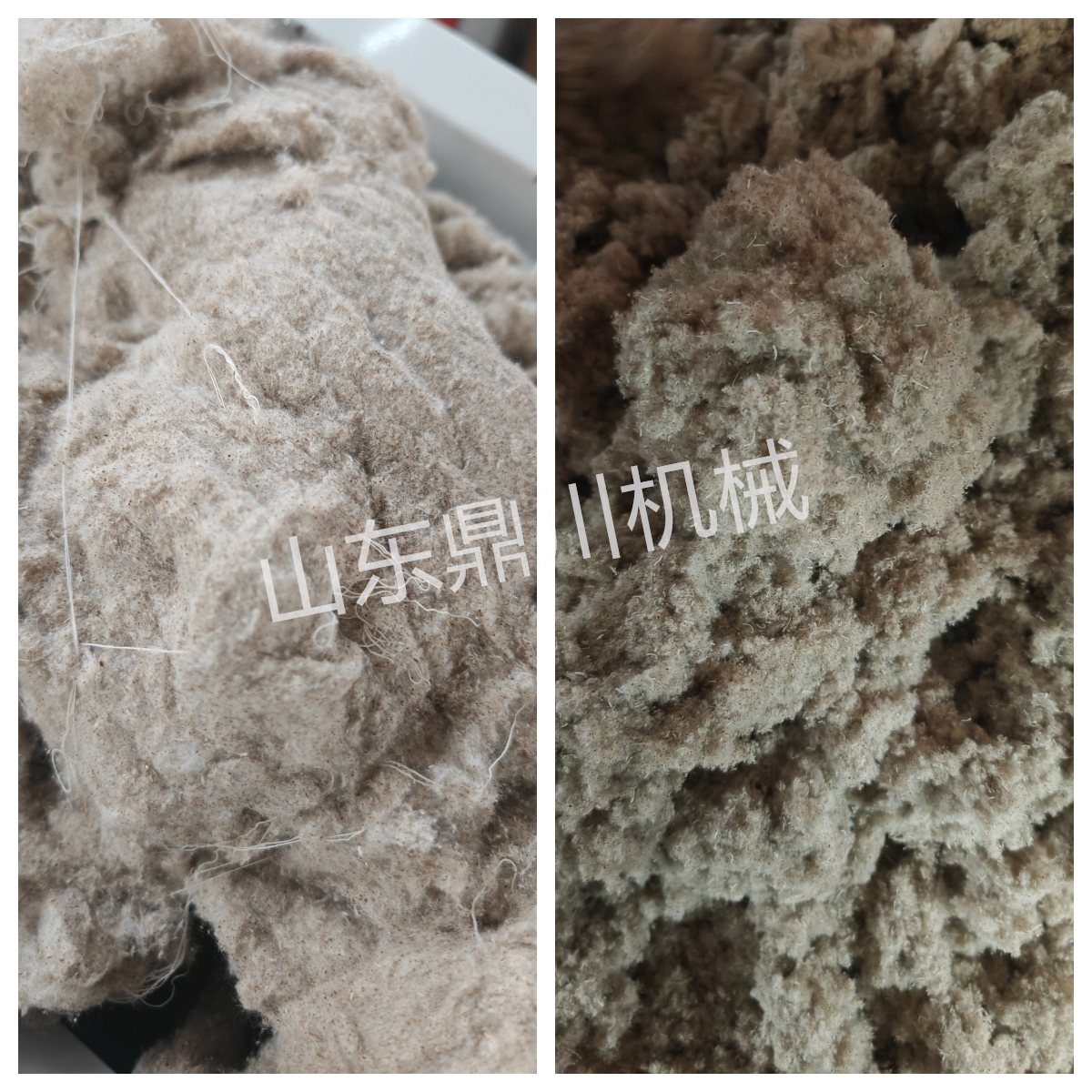 纤维棉粗碎效果