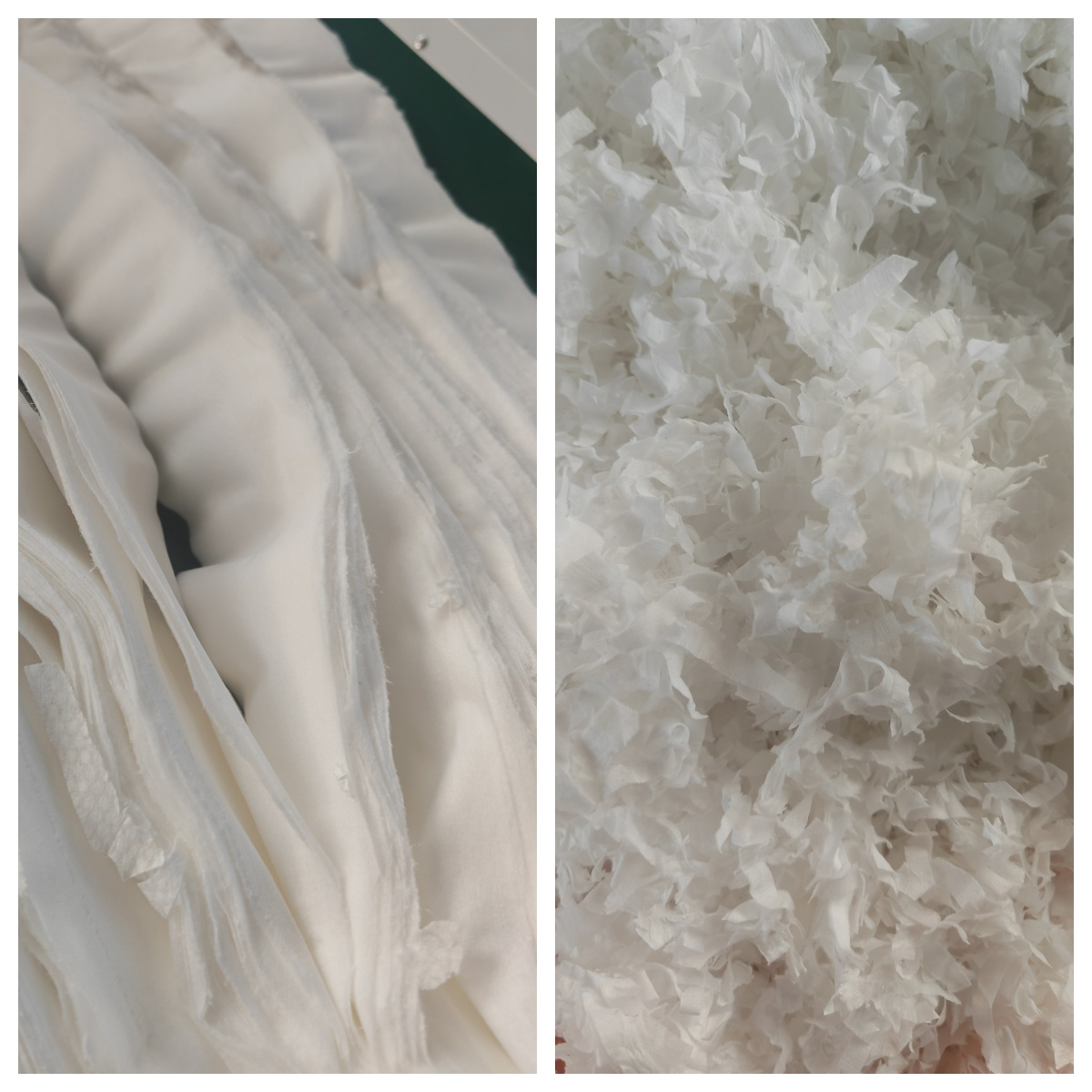 纸棉粉碎效果