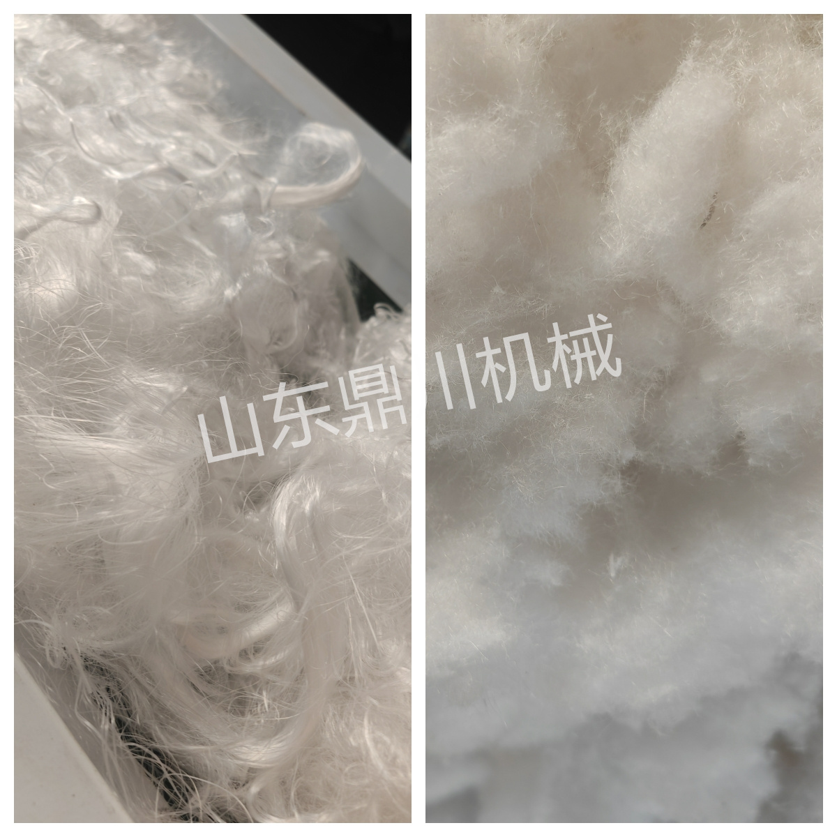 化纤废丝切碎效果